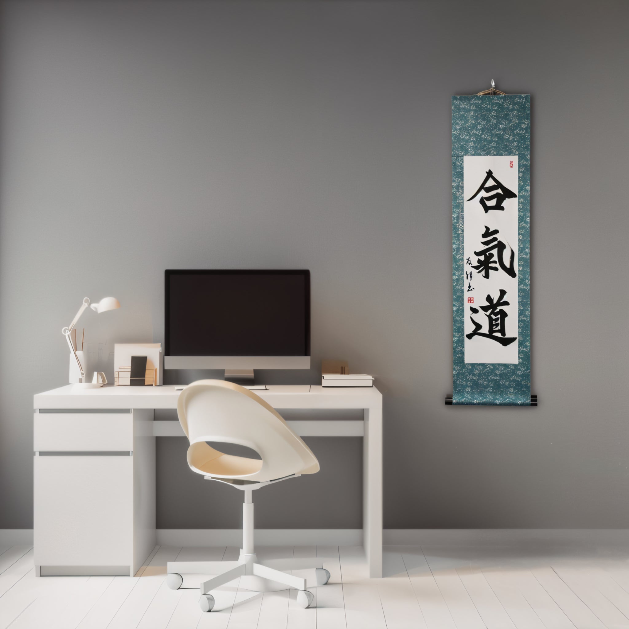 Tenka Fubu Hanging Scroll - Calligraphie japonaise fabriquée à la main