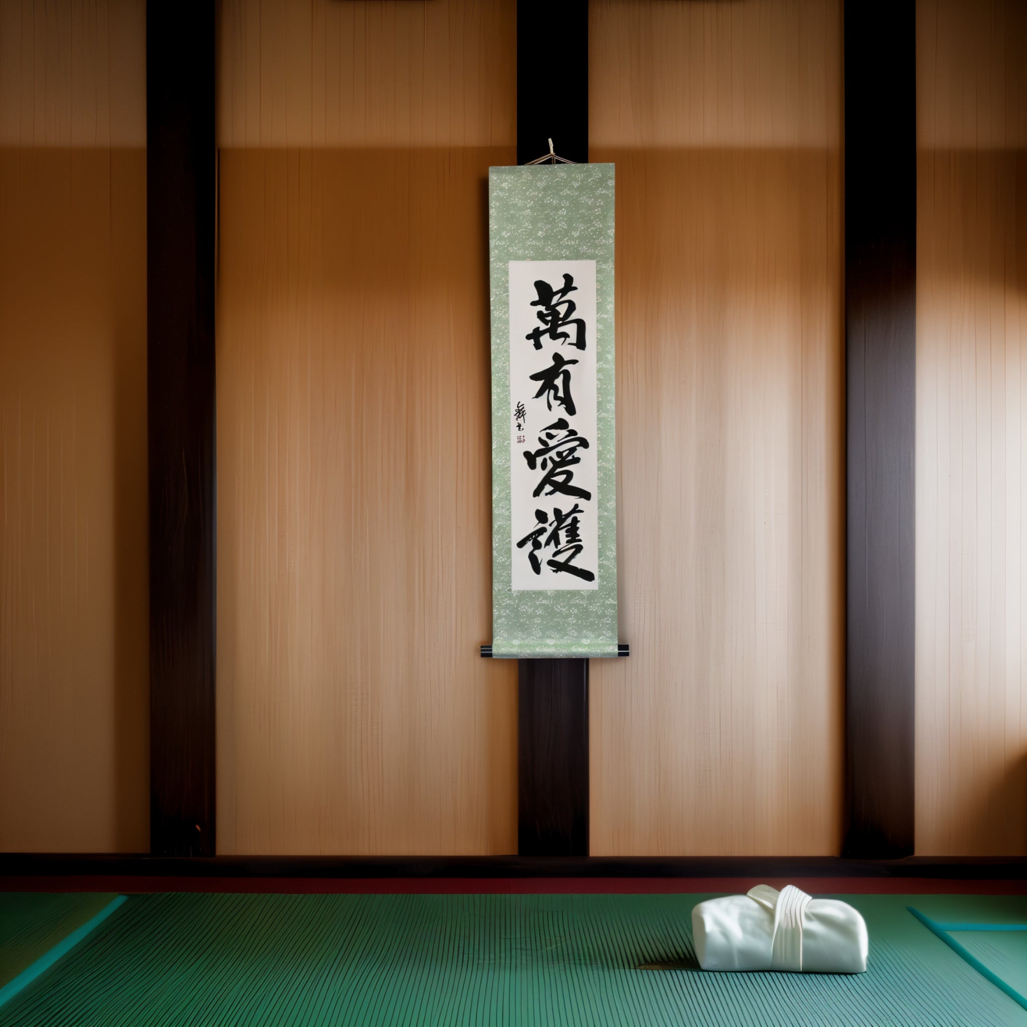 Tenka Fubu Hanging Scroll - Calligraphie japonaise fabriquée à la main