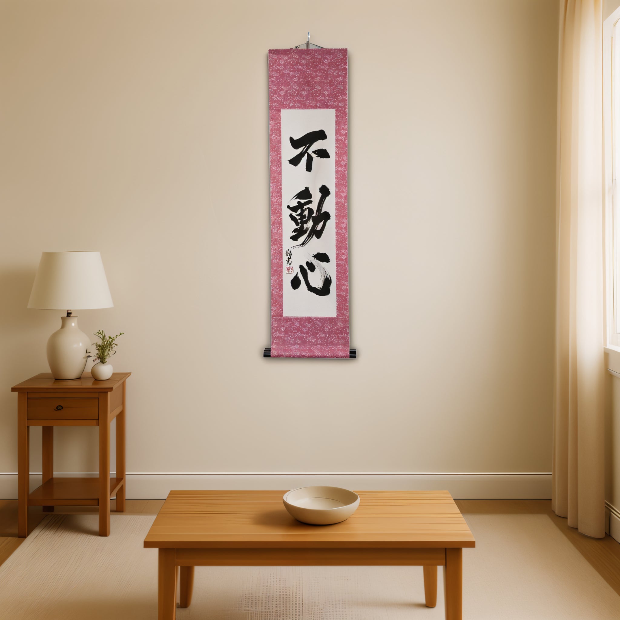 Tenka Fubu Hanging Scroll - Calligraphie japonaise fabriquée à la main