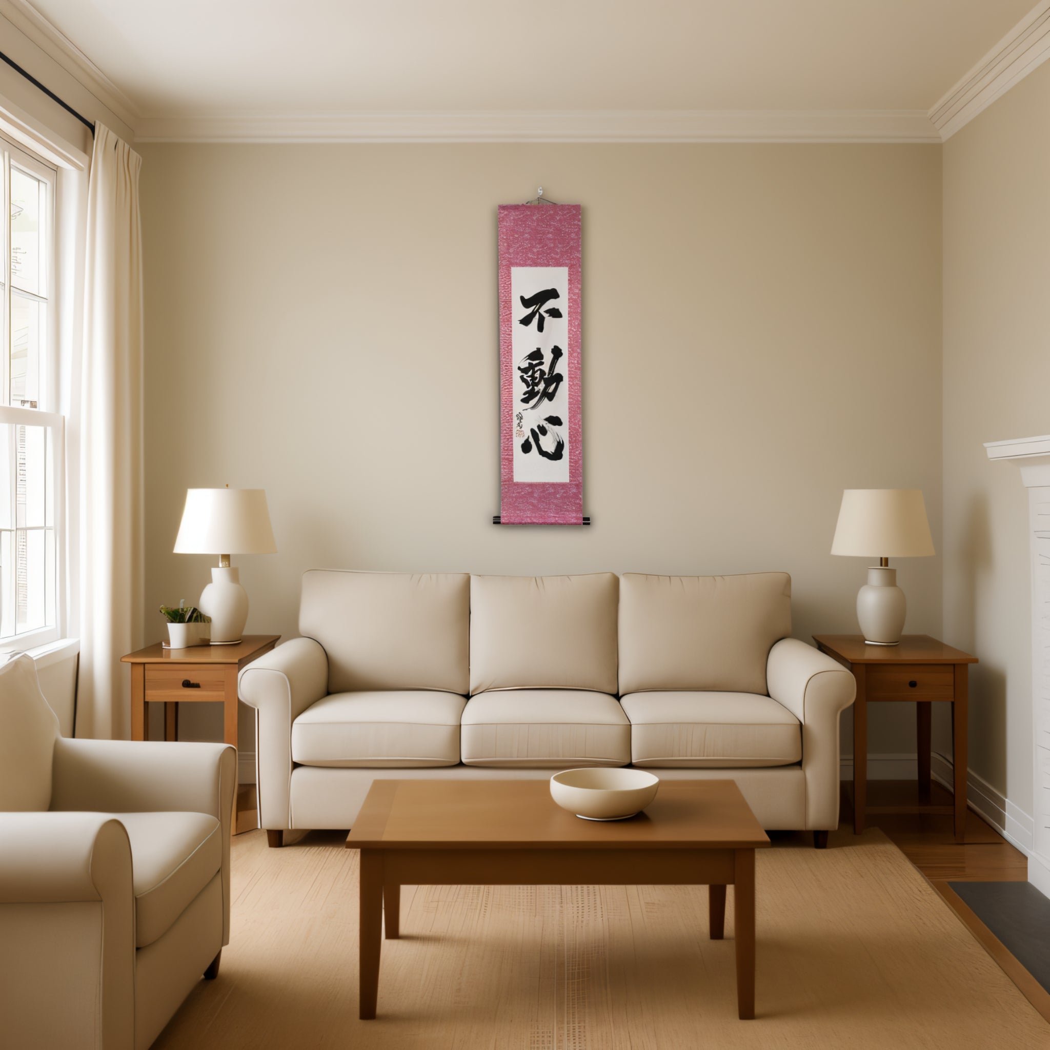 Tenka Fubu Hanging Scroll - Calligraphie japonaise fabriquée à la main