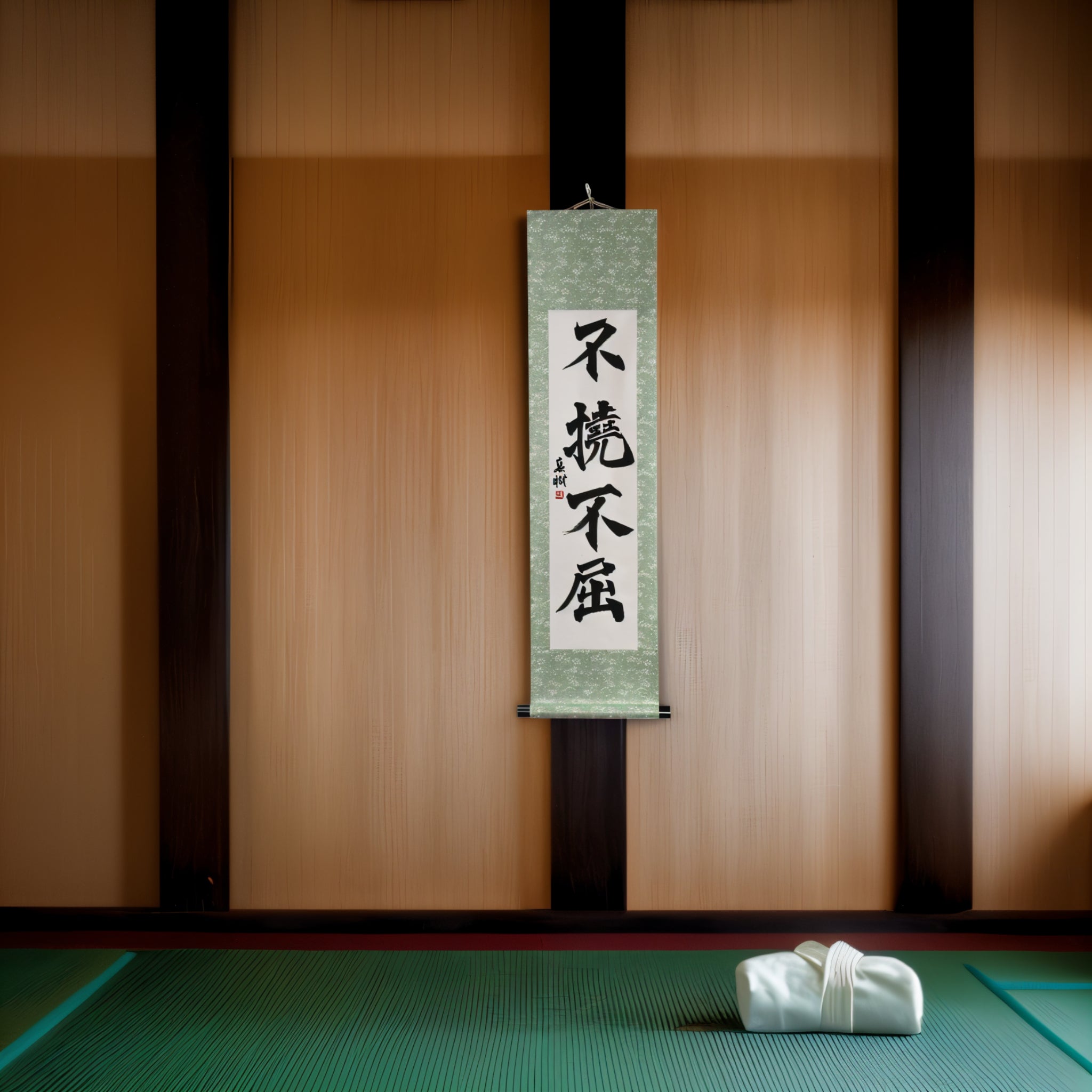 Tenka Fubu Hanging Scroll - Calligraphie japonaise fabriquée à la main