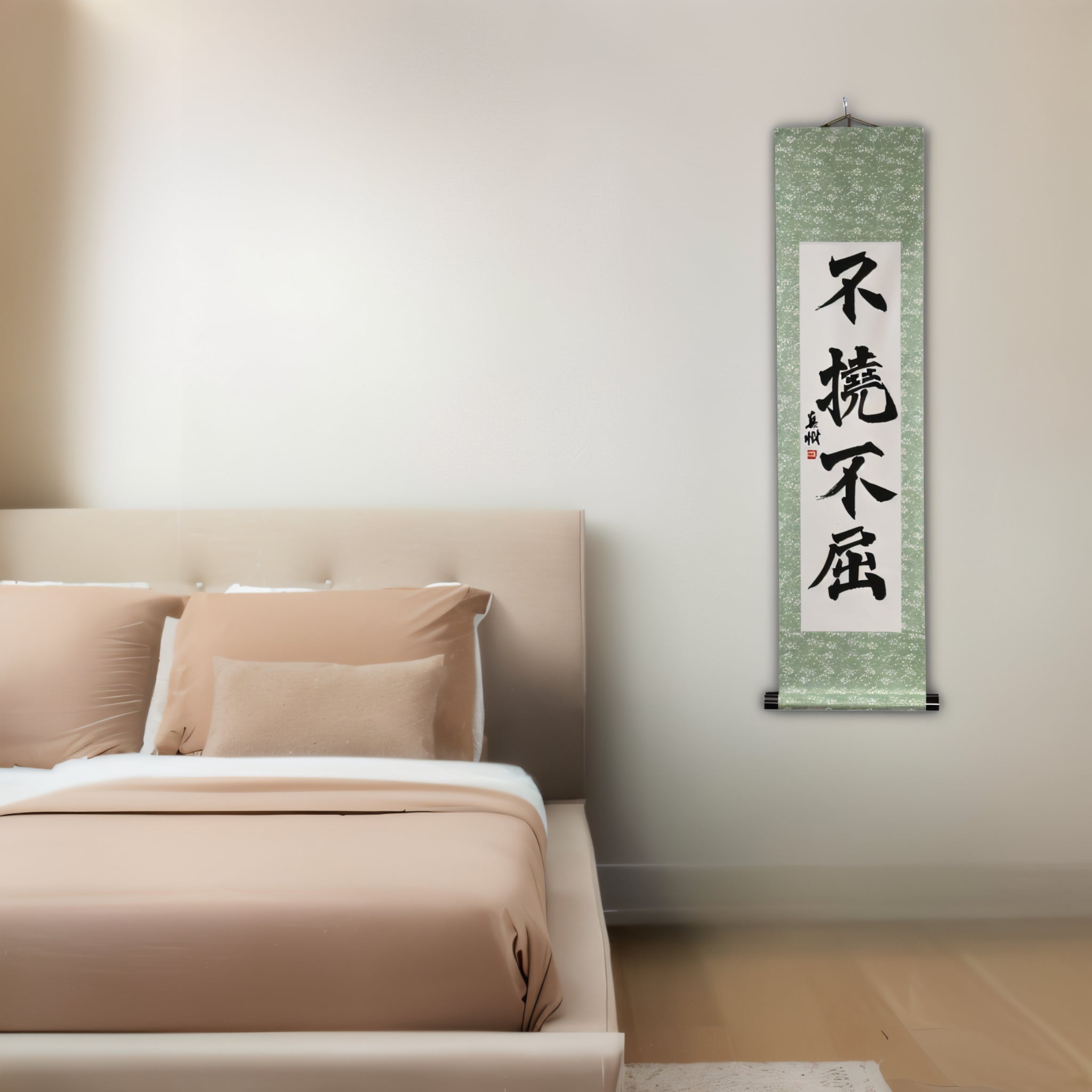 Tenka Fubu Hanging Scroll - Calligraphie japonaise fabriquée à la main