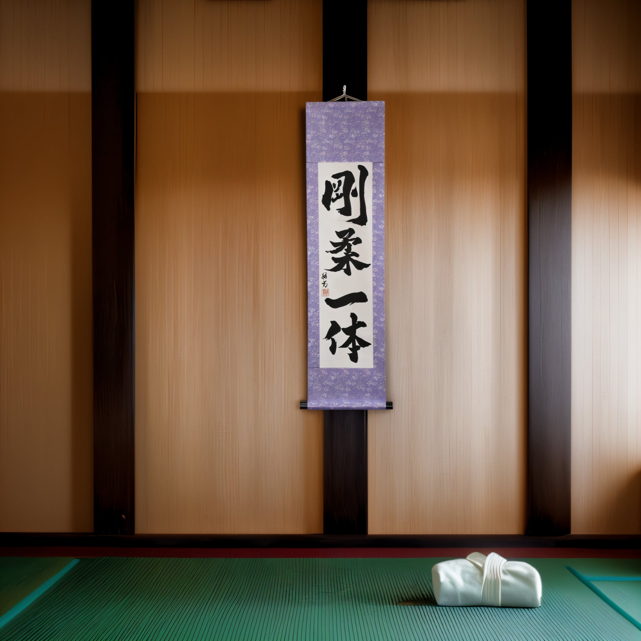 Tenka Fubu Hanging Scroll - Calligraphie japonaise fabriquée à la main