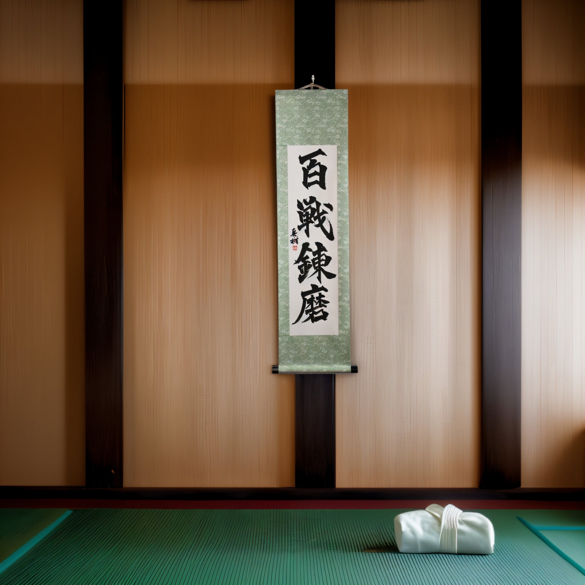 Tenka Fubu Hanging Scroll - Calligraphie japonaise fabriquée à la main