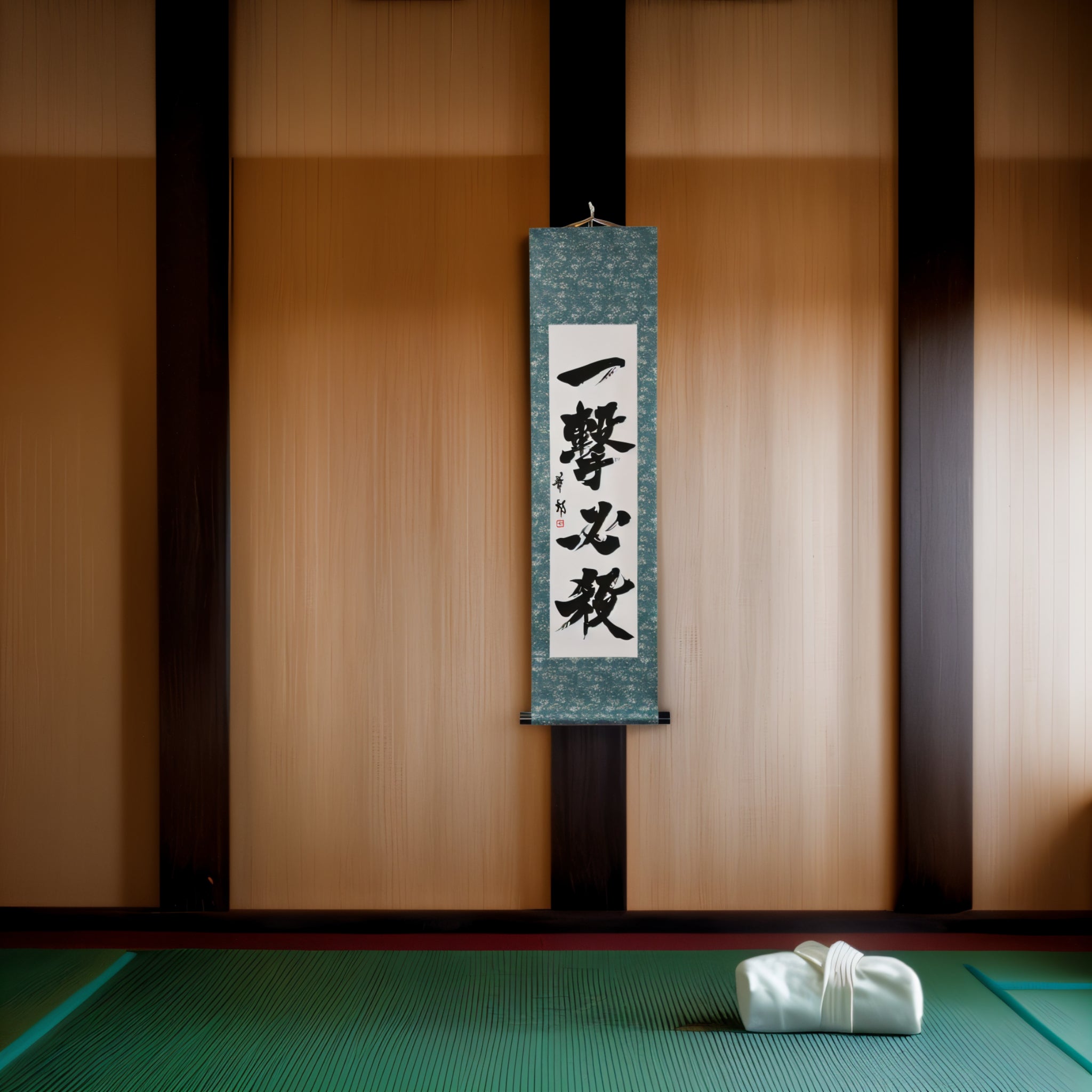 Tenka Fubu Hanging Scroll - Calligraphie japonaise fabriquée à la main