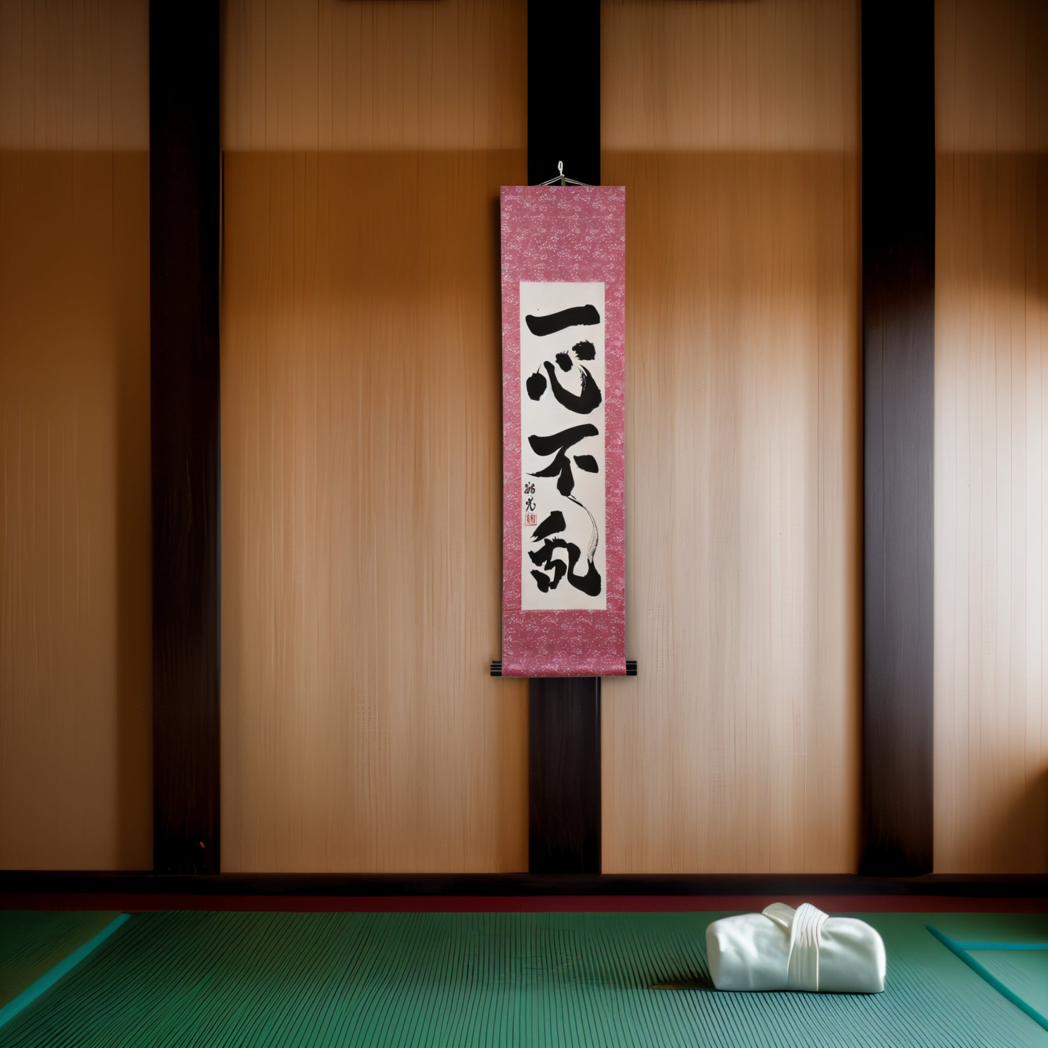 Tenka Fubu Hanging Scroll - Calligraphie japonaise fabriquée à la main