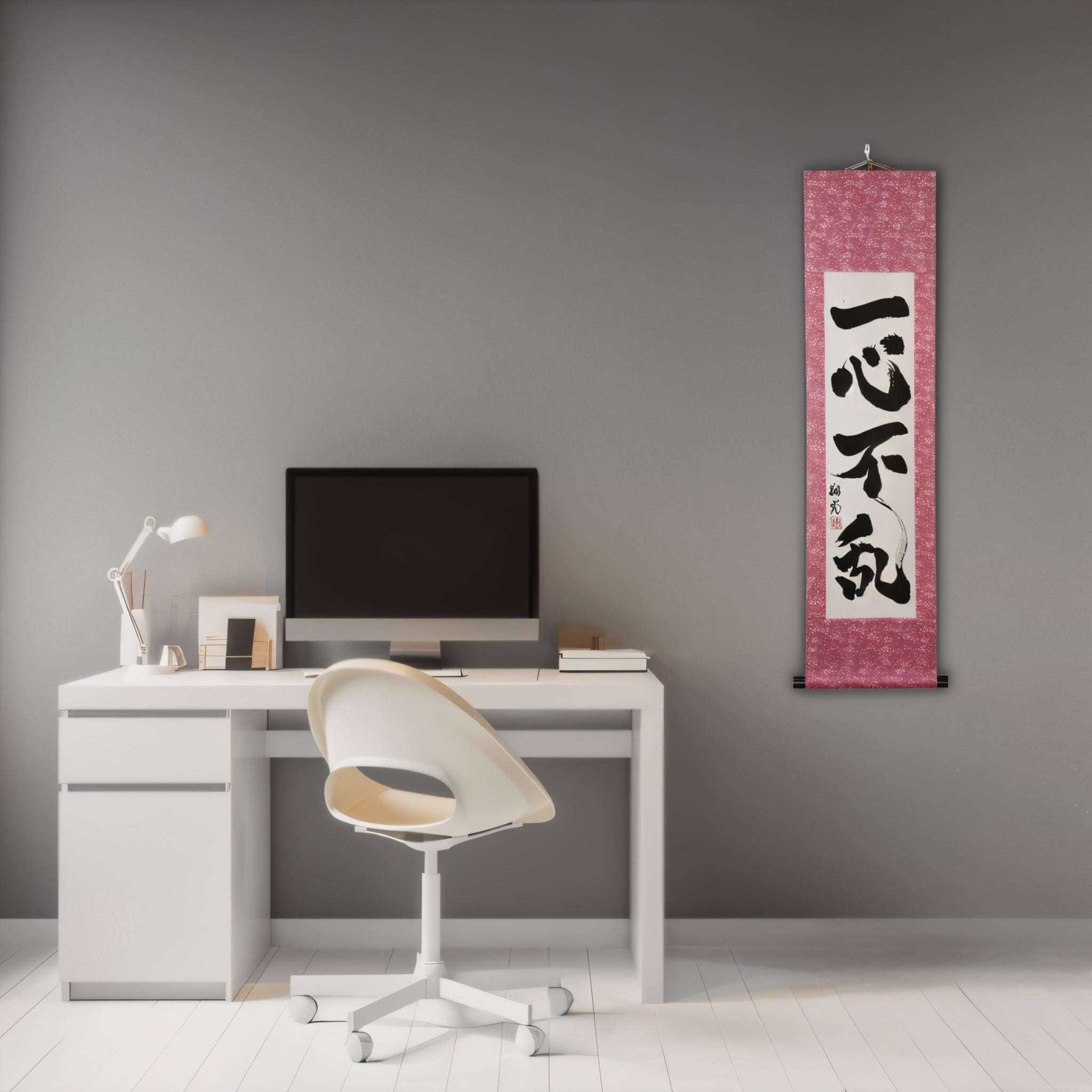 Tenka Fubu Hanging Scroll - Calligraphie japonaise fabriquée à la main
