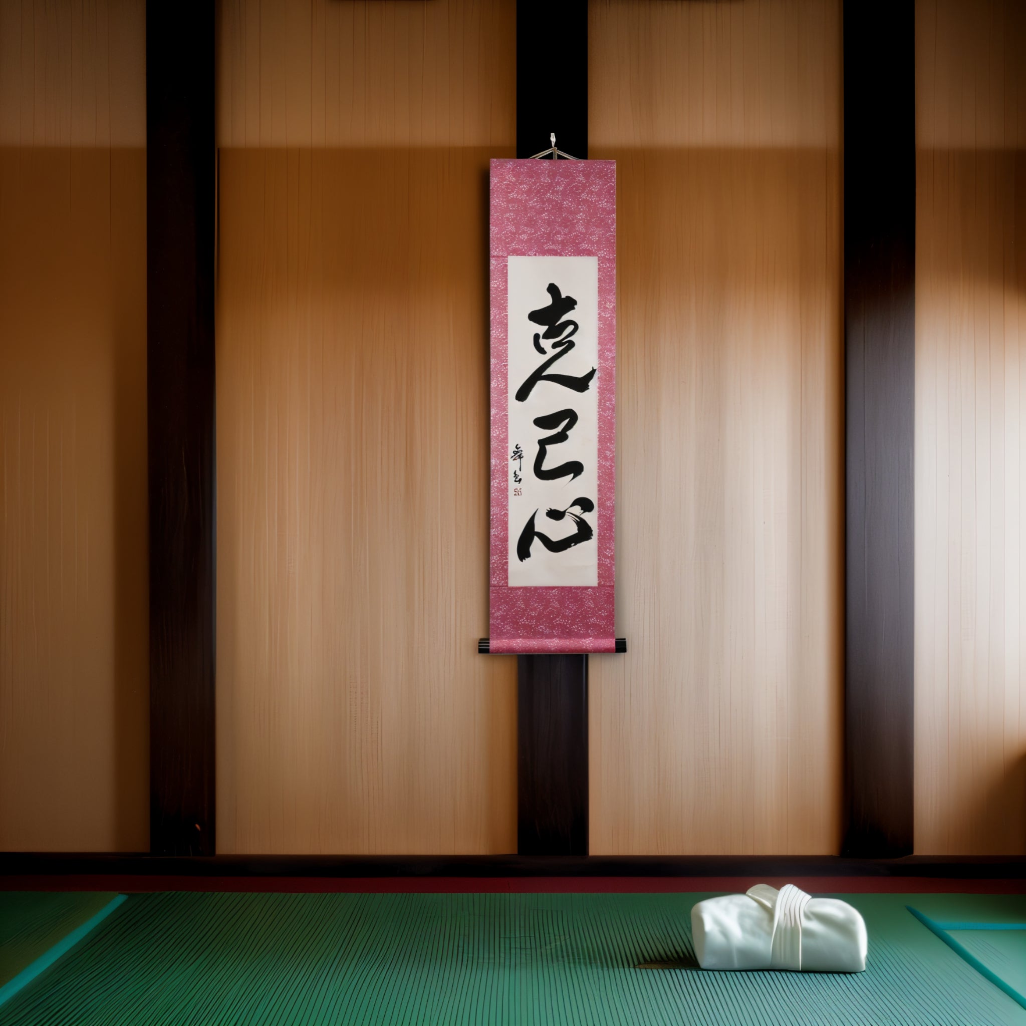 Tenka Fubu Hanging Scroll - Calligraphie japonaise fabriquée à la main