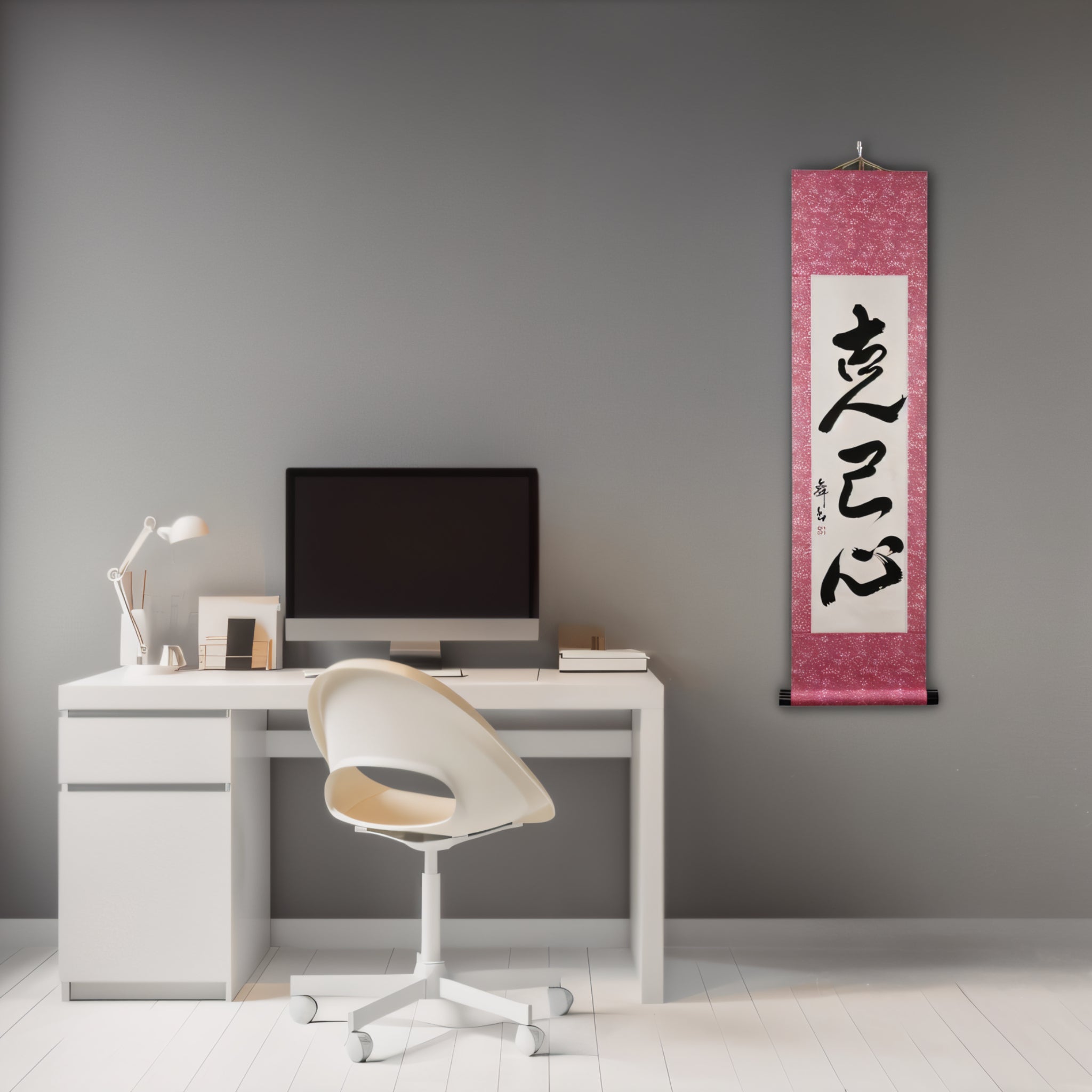 Tenka Fubu Hanging Scroll - Calligraphie japonaise fabriquée à la main