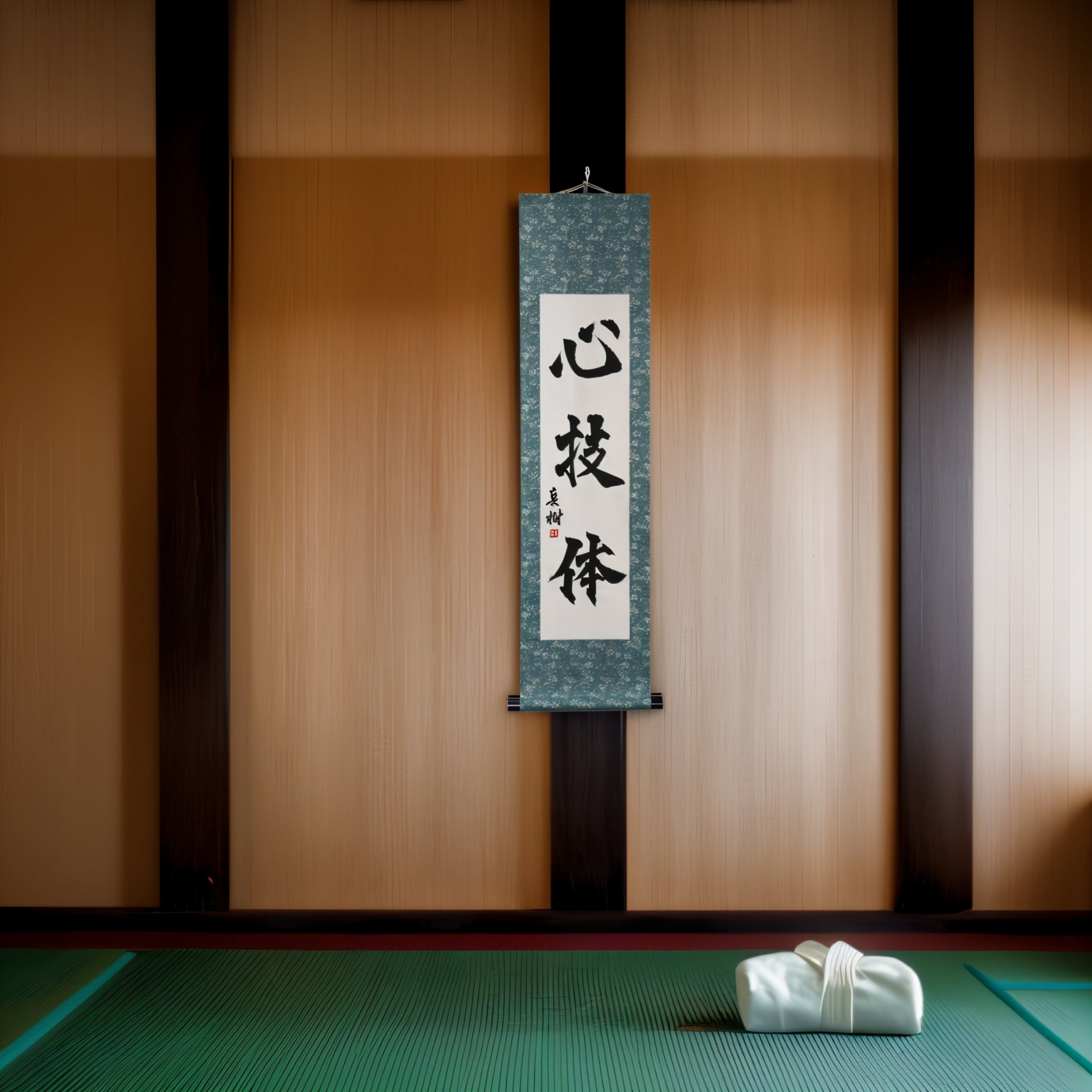 Tenka Fubu Hanging Scroll - Calligraphie japonaise fabriquée à la main