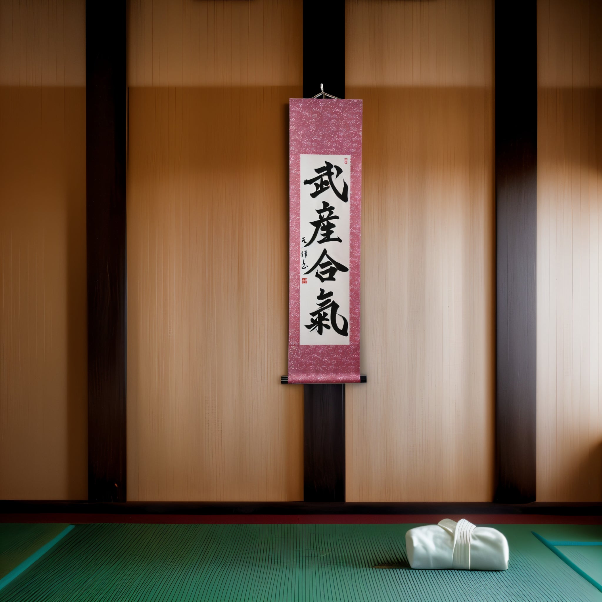 Tenka Fubu Hanging Scroll - Calligraphie japonaise fabriquée à la main