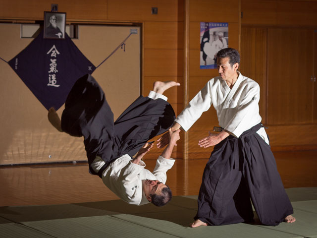 Takemusu Aiki, La philosophie de l'Aikido - illustration de calligraphie japonaise fabriquée à la main (livraison gratuite)